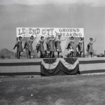 Can Can Dancers entertain at Ground Breaking
